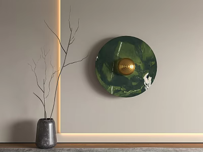 modern wall lamp metal wall lamp marble wall lamp 3d model