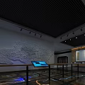 Curved Screen Display Of Hexi Corridor With Mountain Range Ancient Buildings And Flying Birds