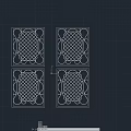 Decorative Carved Window With Intricate Lattice Pattern And Traditional Design Elements