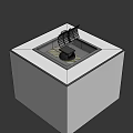 Industrial Equipment With Mechanical Pipes Top Vent Structure And Square Base