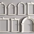 Window Cover Simple European Window Cover Window Cover Line Window Frame External Wall Line Door Cover Pass 3d model