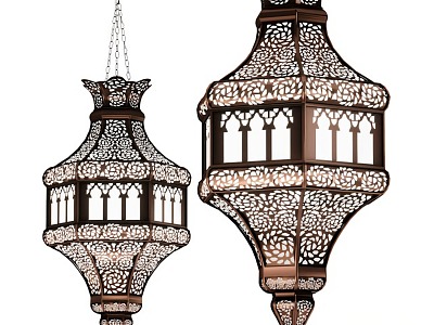 European Chandelier Lamps 3d model