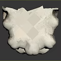 Classical Stone Architectural Decorative Element With Intricate Face Carving And Ornate Top Design