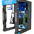Knight Adventure Interactive Game Machine With Screen And Seating For Players
