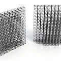 Stage Truss Structure with Black Grid Design And Metal Framework Elements