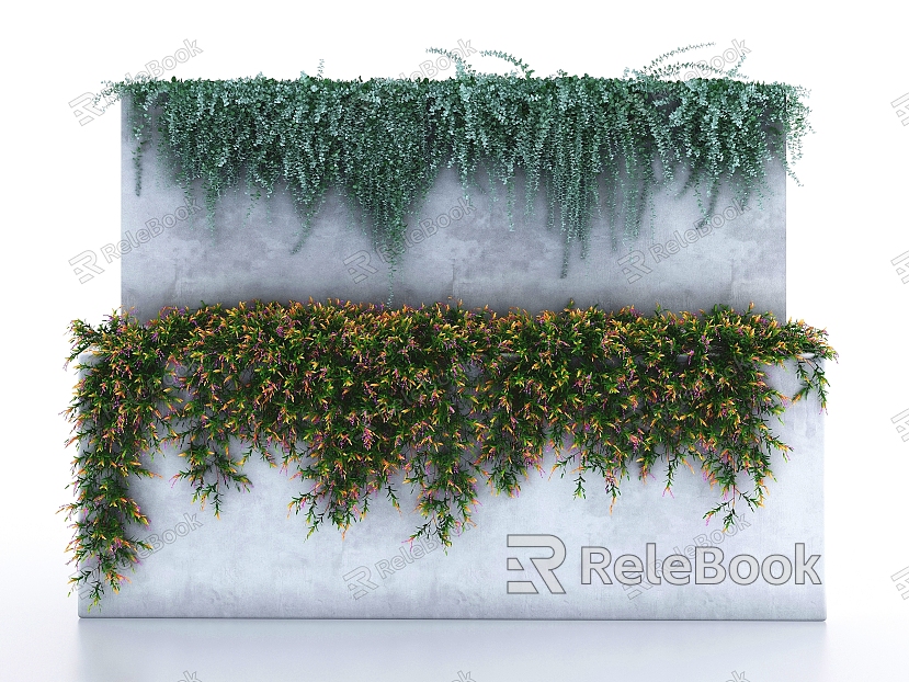 Modern Plant Wall Storage Wall model