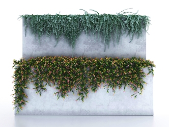 Modern Plant Wall Storage Wall 3d model