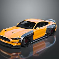 Modern Sleek Yellow Sports Car With Gray Accents Black Wheels And Red Brake Calipers