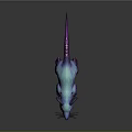 Glowing Pink Blue Rat Like Game Movie Character With Blue Eyes Purple Pink Body