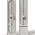 Modern CCD hotel screen partition combination 3d model