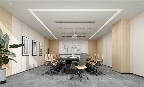 Modern Conference Room 3d model