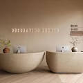 Quiet reception desk computer. 3d model