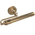 Brass Wall Lamp With Classic Design Round Base And Long Cylindrical Body 3d model