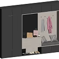 Modern Shoe Cabinet With Coat Hooks Bench And Storage For Bags And Shoes