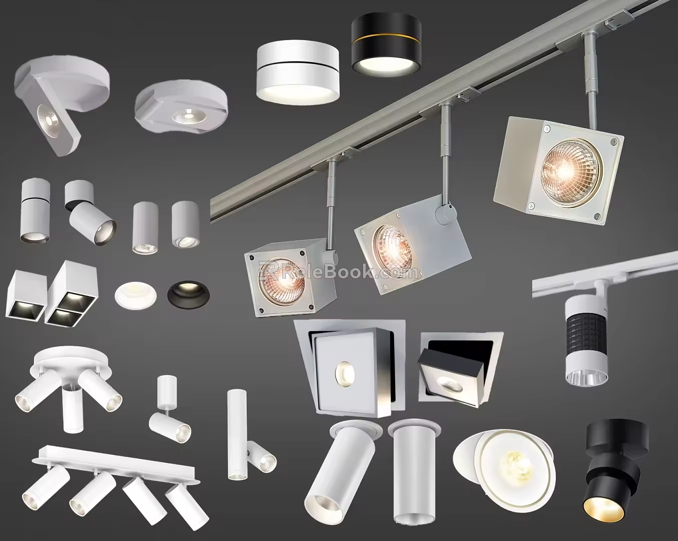 Modern Downlight Spotlight Track Light 3d model