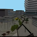 Modern High Rise Residential Buildings With Glass Facades Balconies And Surrounding Greenery