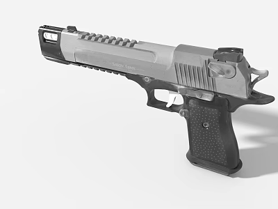 Game and Movie Characters Tactical Gun With Modern Barrel And Grip Design 3d model