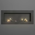 Modern Fireplace Embedded Fireplace 3d model