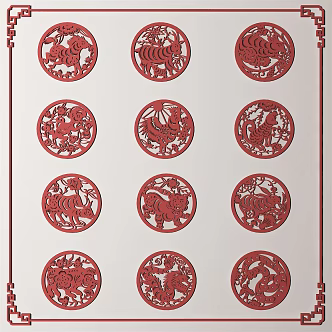 new chinese style carved 3d model