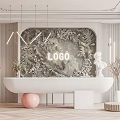 Modern Front Desk Beauty Salon Front Desk Front Desk Chandelier Shaped Front Desk Office Front Desk Front Desk Decoration 3d model