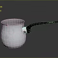 Traditional Hotpot Restaurant Featuring Silver Pot With Black Handle Classic Design