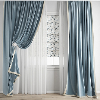 Curtains 3d model