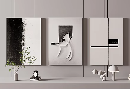 Decorative Painting Hanging Painting SU Model 3d model