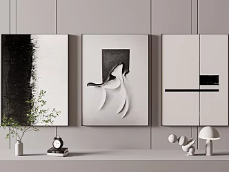 Decorative Painting Hanging Painting SU Model 3d model