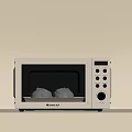 Galanz White Countertop Microwave Oven With Baking Bread And Digital