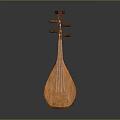 Handcrafted Traditional Chinese Wooden Pipa Musical Instrument With Classic Design And Smooth Surface