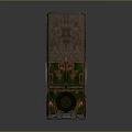 Vintage Military Weapon Transport Truck With Camouflage Paint Canvas Cover And Old Tires