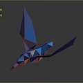 bird hummingbird bird animal game animal cartoon character game character 3d model