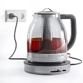 Kitchen Appliances Featuring EBRK Multifunctional Cooker And KitchenAid Glass Electric Kettle With Liquid
