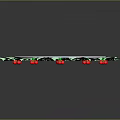 Green Holly Plant Wreath With Red Berries And Circular Leaf Design
