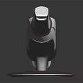 White Handheld Medical Device With Black Red Accents And Stable Base For Clinical Use