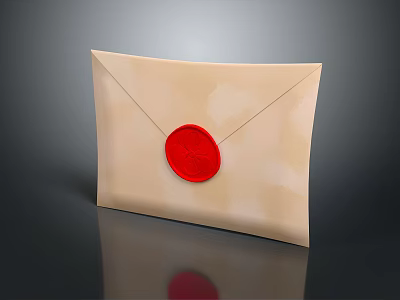Envelope Paper Bag Office Supplies Living Supplies Cultural Supplies Letters 3d model