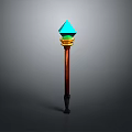 Scepter Ancient Scepter Cane Ancient Scepter Magic Scepter Metal Scepter Classical Scepter Magic Scepter 3d model