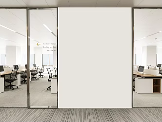 modern public office area office 3d model