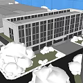 Modern Office Building Office Building Industrial Park Building Administrative Building Multi-storey Office Building 3d model