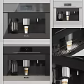 Miele Modern Kitchen Coffee Machine With Automatic Milk Froth And Digital