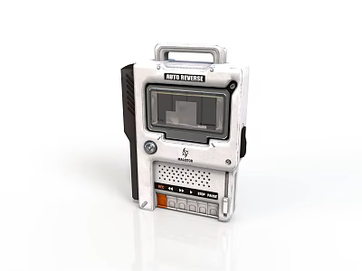 MULTIWAVE Portable Electronic Device With Display Screen Control Buttons And Handle 3d model