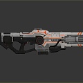 modern sci-fi weapon sci-fi gun plasma gun 3d model