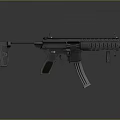 Modern Black Rifle Featuring Long Barrel Rail System and Magazine Design