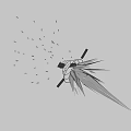 Shooting effect 3d model