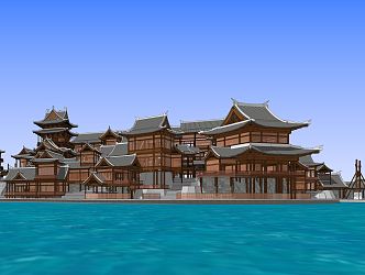 Chinese ancient building 3d model