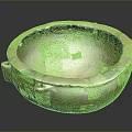 Traditional Ceramic Sculpture Bowl With Dual Handles And Textured Surface In Earthy Tones