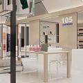 SHUPADO 105 Modern Retail Store Interior With Display Shelves Counter And Products