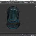 Trash bin trash basket trash can outdoor trash can round trash can wrought iron trash can simple mold low mold low face number game 3d model