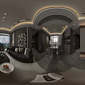 Modern Minimalist Luxury Open Plan Living And Dining Room Interior Design With Exquisite Furnishings