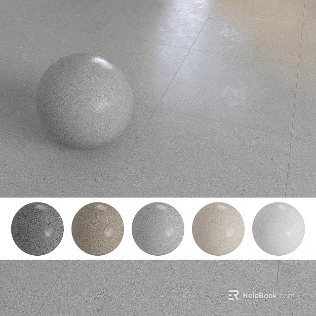 Spherical Building Component With Speckled Texture In Multiple Neutral Color Options 3d model 